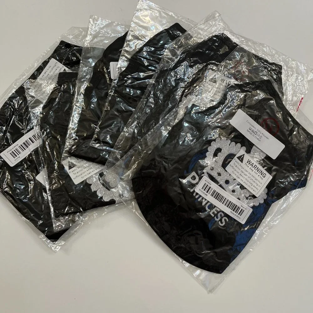 Crown Princess Pet T-shirt - Black - NWT - Various Sizes